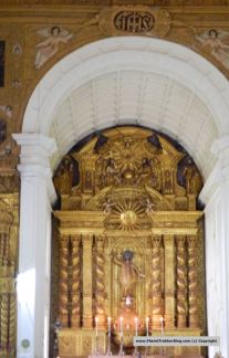 Huge and ornate gilded reredos